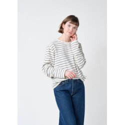 Paulina L/S tee Cream/taupe