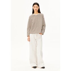 FRANKAA MAARLEN STRIPE SWEAT undyed-claystone