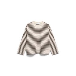 FRANKAA MAARLEN STRIPE SWEAT undyed-claystone