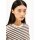 FRANKAA MAARLEN STRIPE SWEAT undyed-claystone