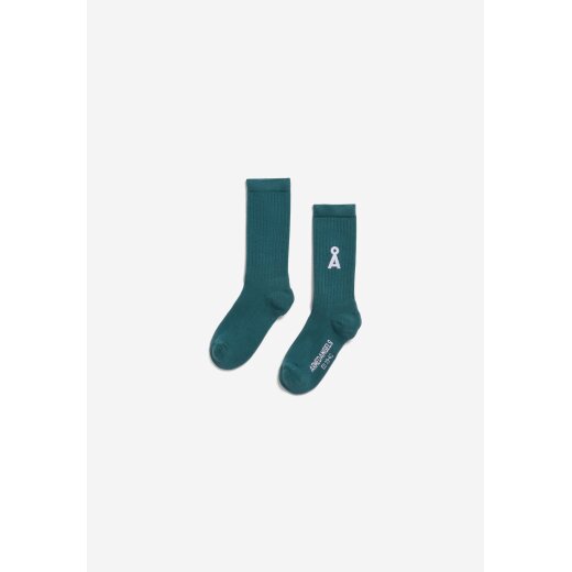 SAAMUS BOLD SOCKS W petrol velvet