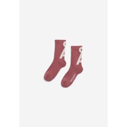 SAAMUS SHORT SOCKS W velvet ember-oatmilk