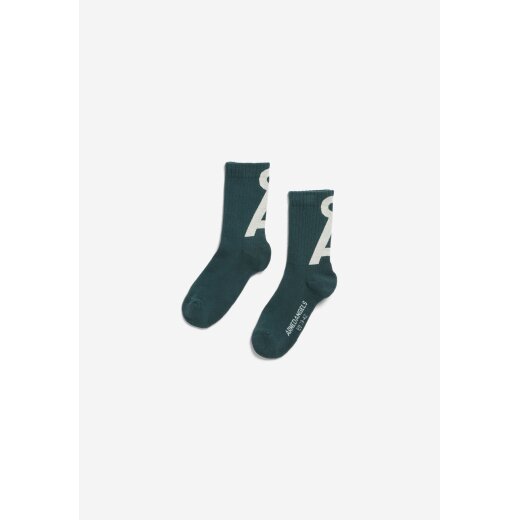 SAAMUS SHORT SOCKS W midnight reef-oatmilk