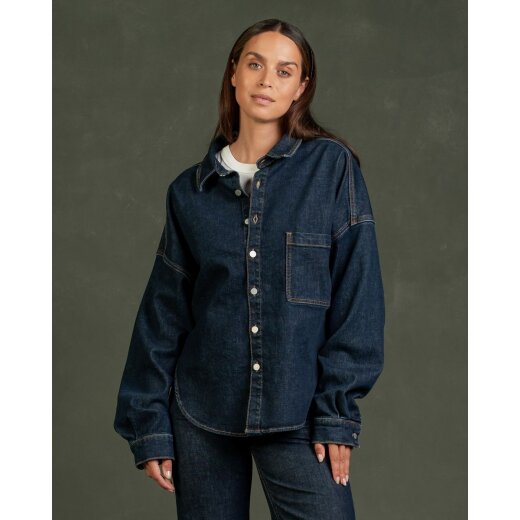 Mae Shirt Dark Rinse