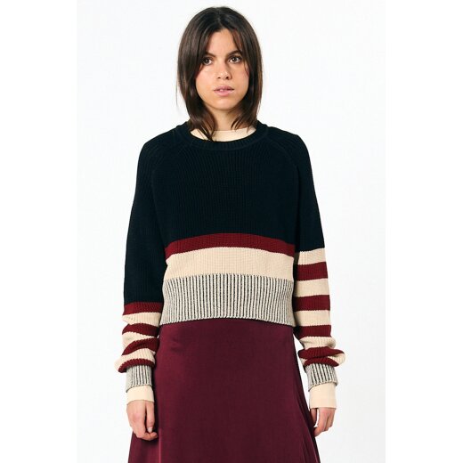 Nelas Jumper Stripes Black